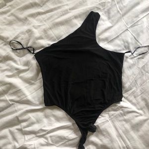 Missguided One Shoulder Snap Bodysuit